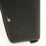 【6he5239】サルヴァトーレフェラガモ 長財布 レザー ブラック シルバー金具【中古】メンズ
