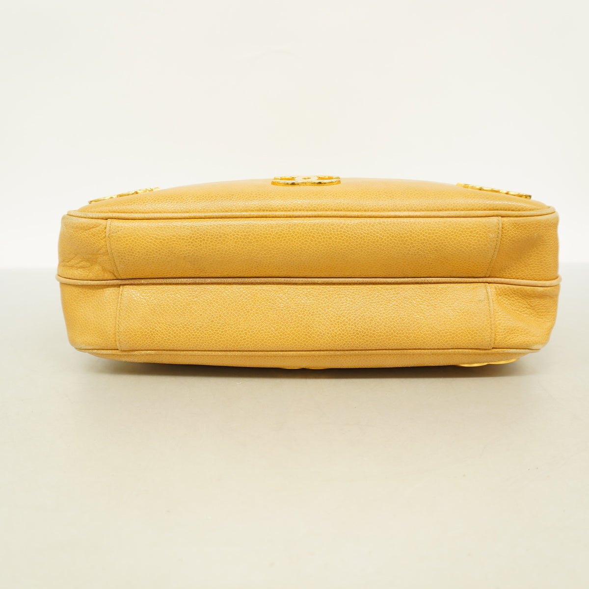 【6he5263】シャネル ショルダーバッグ トリプルココ キャビアスキン ベージュ ゴールド金具【中古】レディース