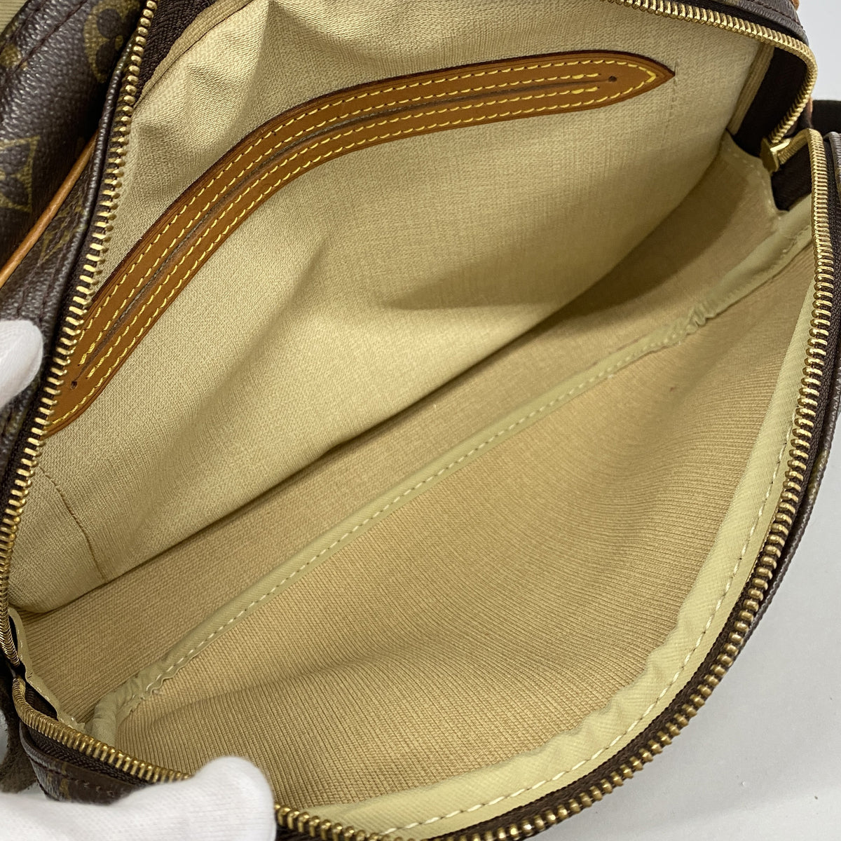 【6he5270】ルイヴィトン ショルダーバッグ モノグラム リポーターPM M45254 ブラウン【中古】レディース