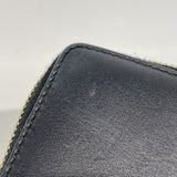 【6he5274-k】グッチ 長財布 シェリーライン 476083 レザー ブラック ゴールド金具【中古】レディース