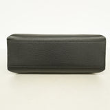 【6he5280-k】グッチ ハンドバッグ バンブー 370831 レザー ブラック シルバー金具 2wayバッグ【中古】レディース