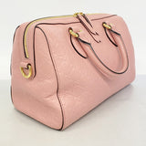【6he5295-k】グッチ ハンドバッグ グッチシマ 453573 レザー ピンク ゴールド金具 2wayバッグ【中古】レディース