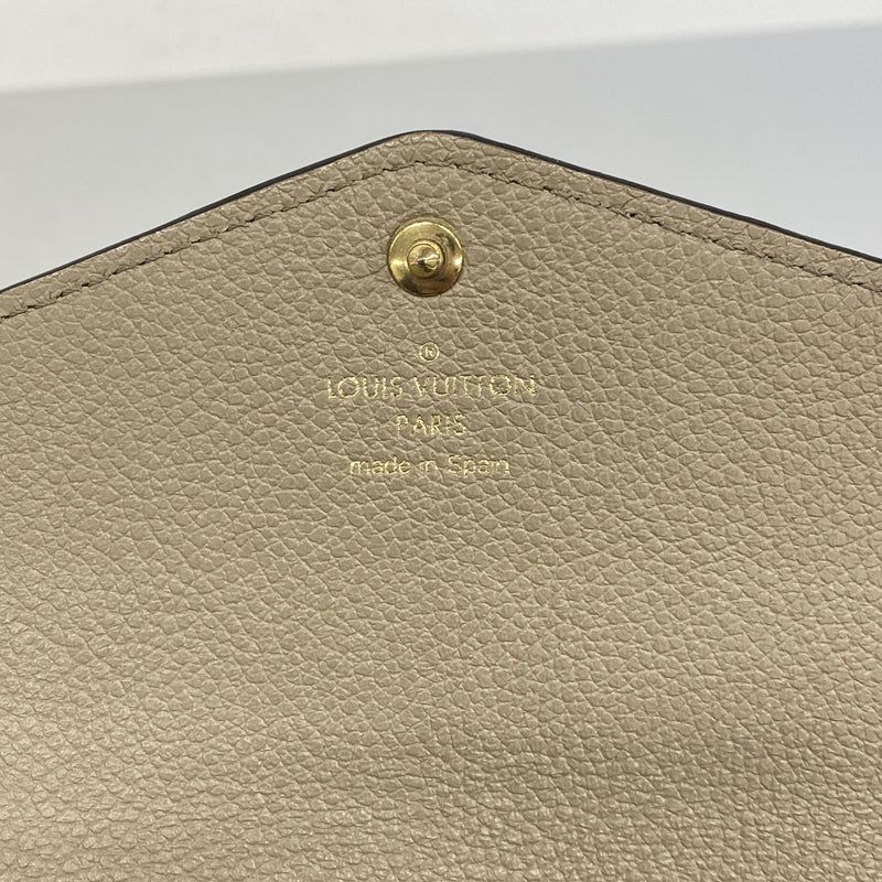 【6he5304-k】ルイヴィトン 長財布 モノグラム・アンプラント ポルトフォイユサラ M82256 トゥルトレール【中古】レディース