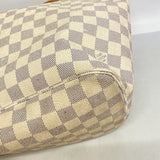 【6he5321】ルイヴィトン トートバッグ ダミエ・アズール ネヴァーフルMM N51107 ホワイト【中古】レディース