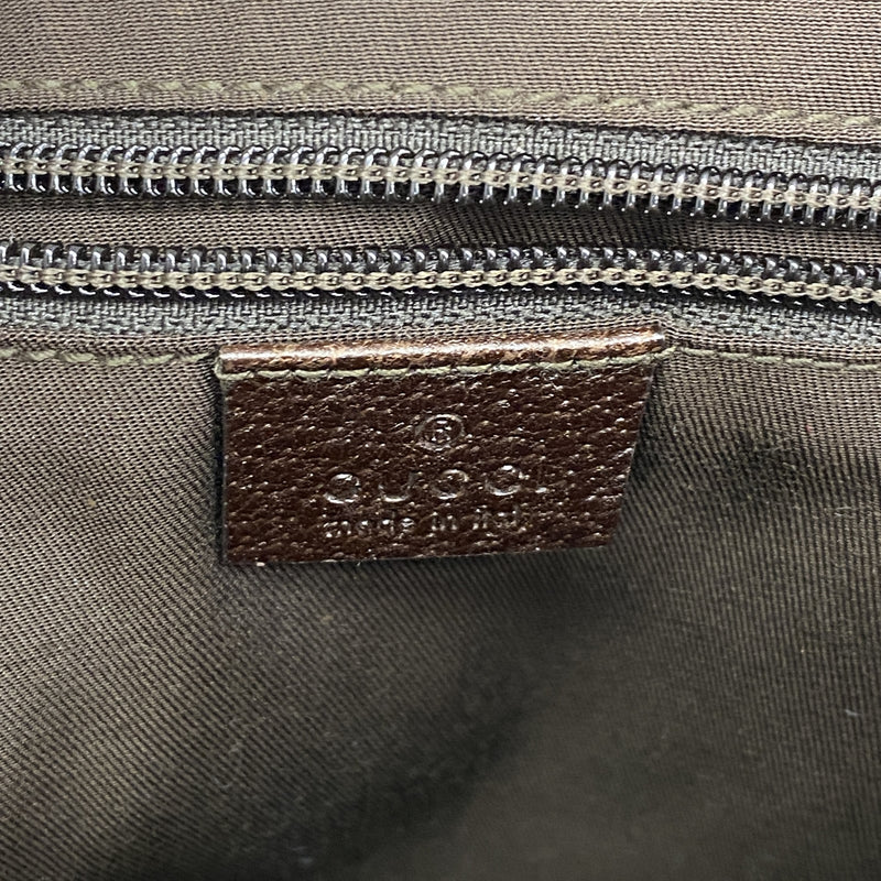 【6he5322】グッチ ショルダーバッグ GGキャンバス 122759 キャンバス ブラウン シルバー金具【中古】レディース