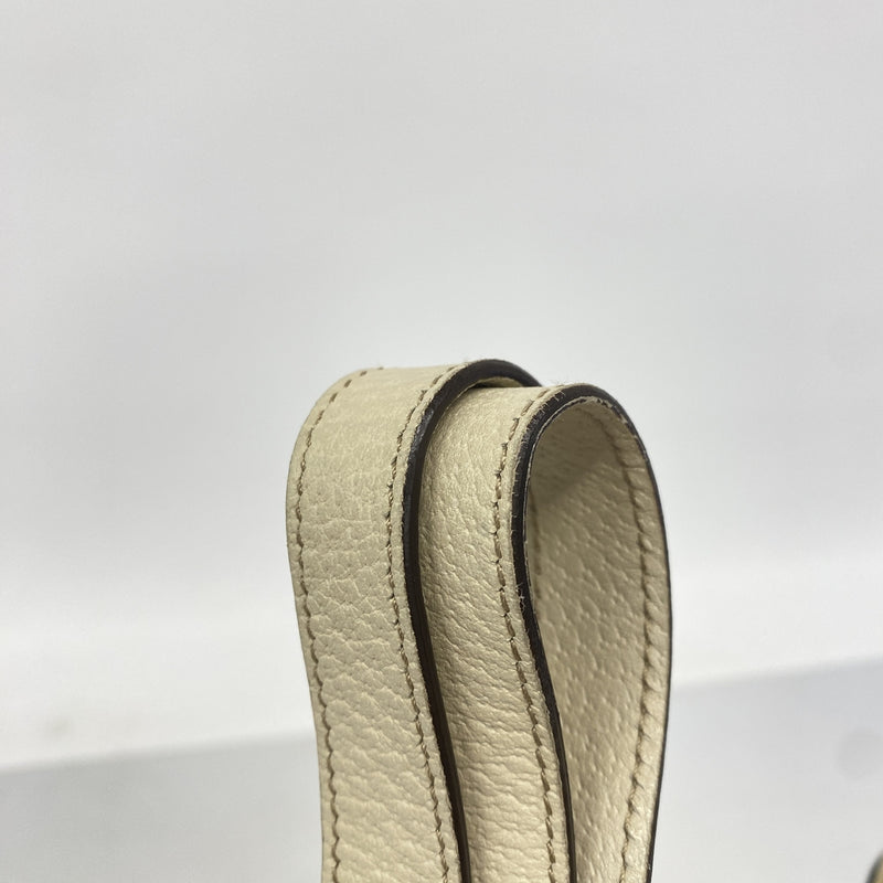 【6he5330-k】グッチ トートバッグ GGキャンバス/アビー 141470 キャンバス ベージュ シャンパンゴールド金具【中古】レディース