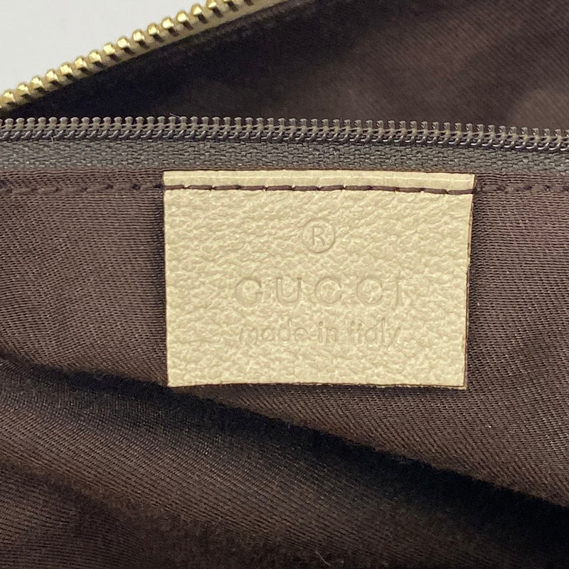 【6he5330-k】グッチ トートバッグ GGキャンバス/アビー 141470 キャンバス ベージュ シャンパンゴールド金具【中古】レディース