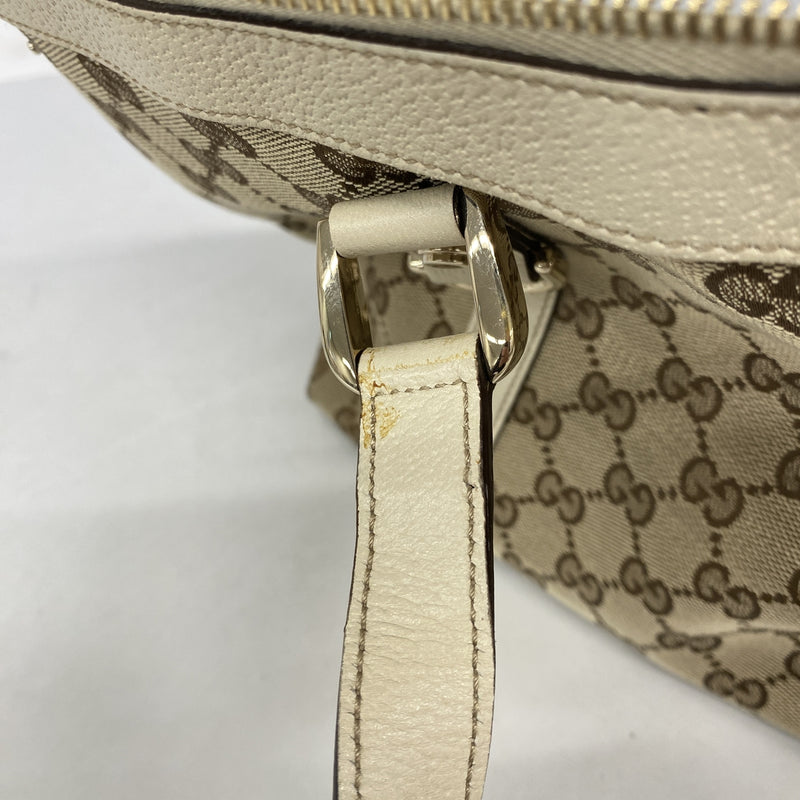 【6he5330-k】グッチ トートバッグ GGキャンバス/アビー 141470 キャンバス ベージュ シャンパンゴールド金具【中古】レディース