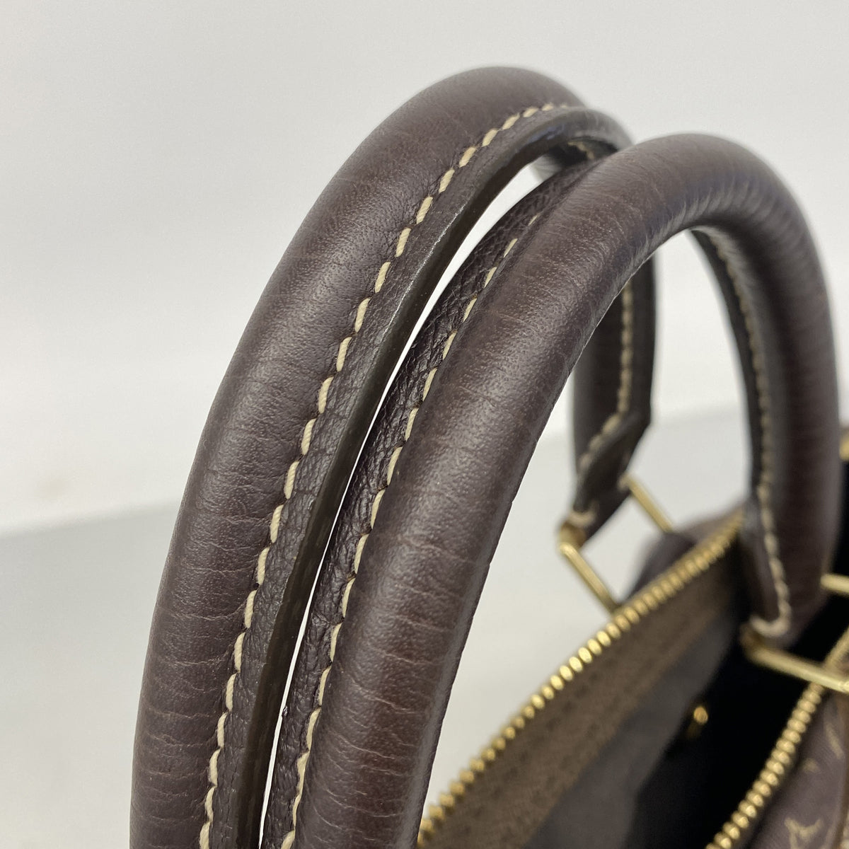 【6he5333-k】ルイヴィトン ハンドバッグ モノグラム・ミニラン スピーディ30 M95224 エベヌ【中古】レディース