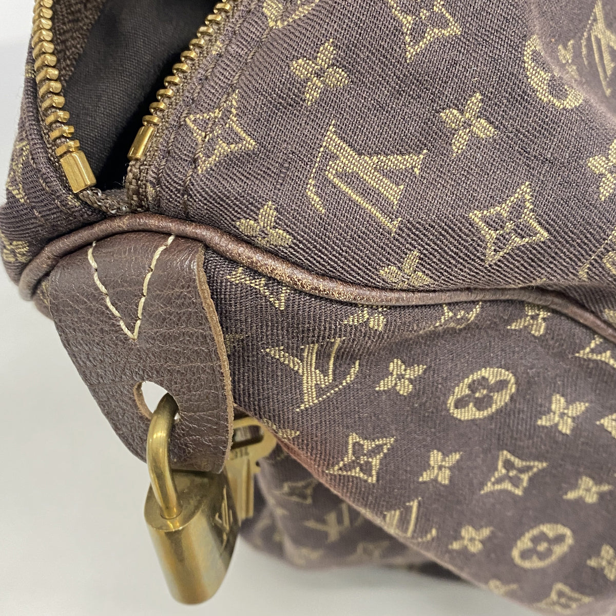 【6he5333-k】ルイヴィトン ハンドバッグ モノグラム・ミニラン スピーディ30 M95224 エベヌ【中古】レディース