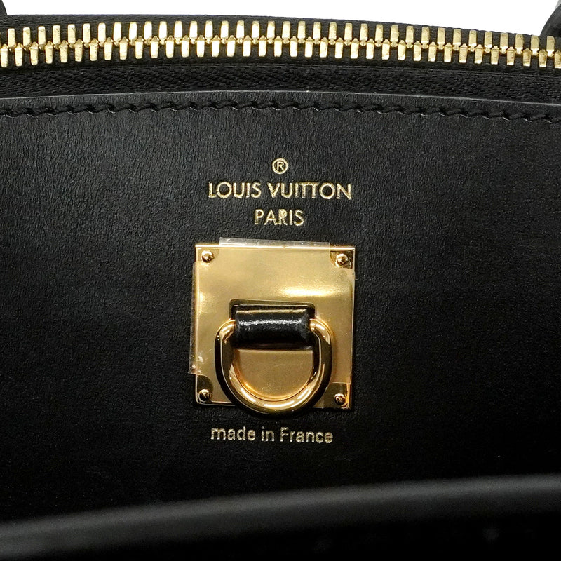 【6he5340】ルイヴィトン ハンドバッグ シティスティーマ―MM N96235 パイソン ノワール 2wayバッグ【中古】レディース