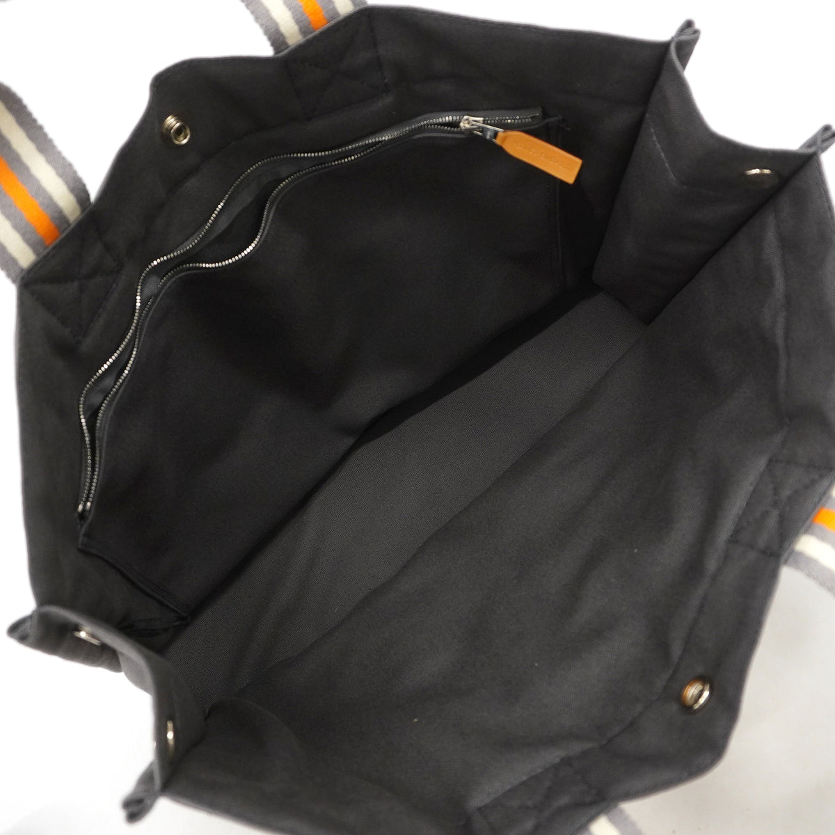 【6he5346】エルメス トートバッグ フールトゥMM キャンバス グレー シルバー金具【中古】レディース
