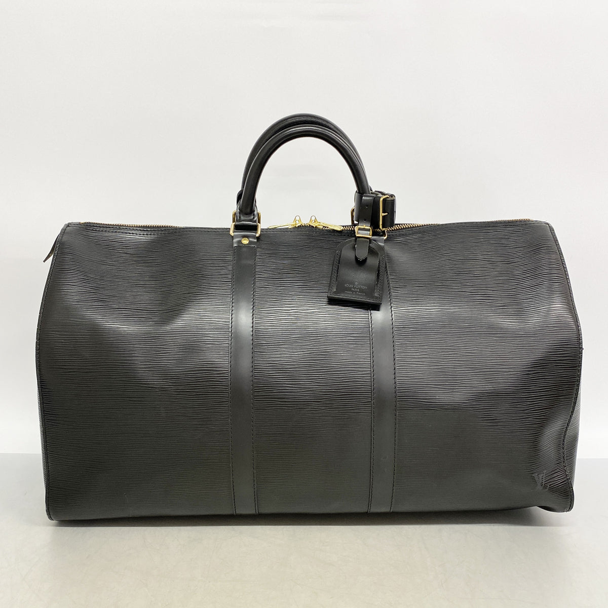 【6he5358】ルイヴィトン ボストンバッグ エピ キーポル50 M42962 ノワール【中古】メンズ レディース ユニセックス