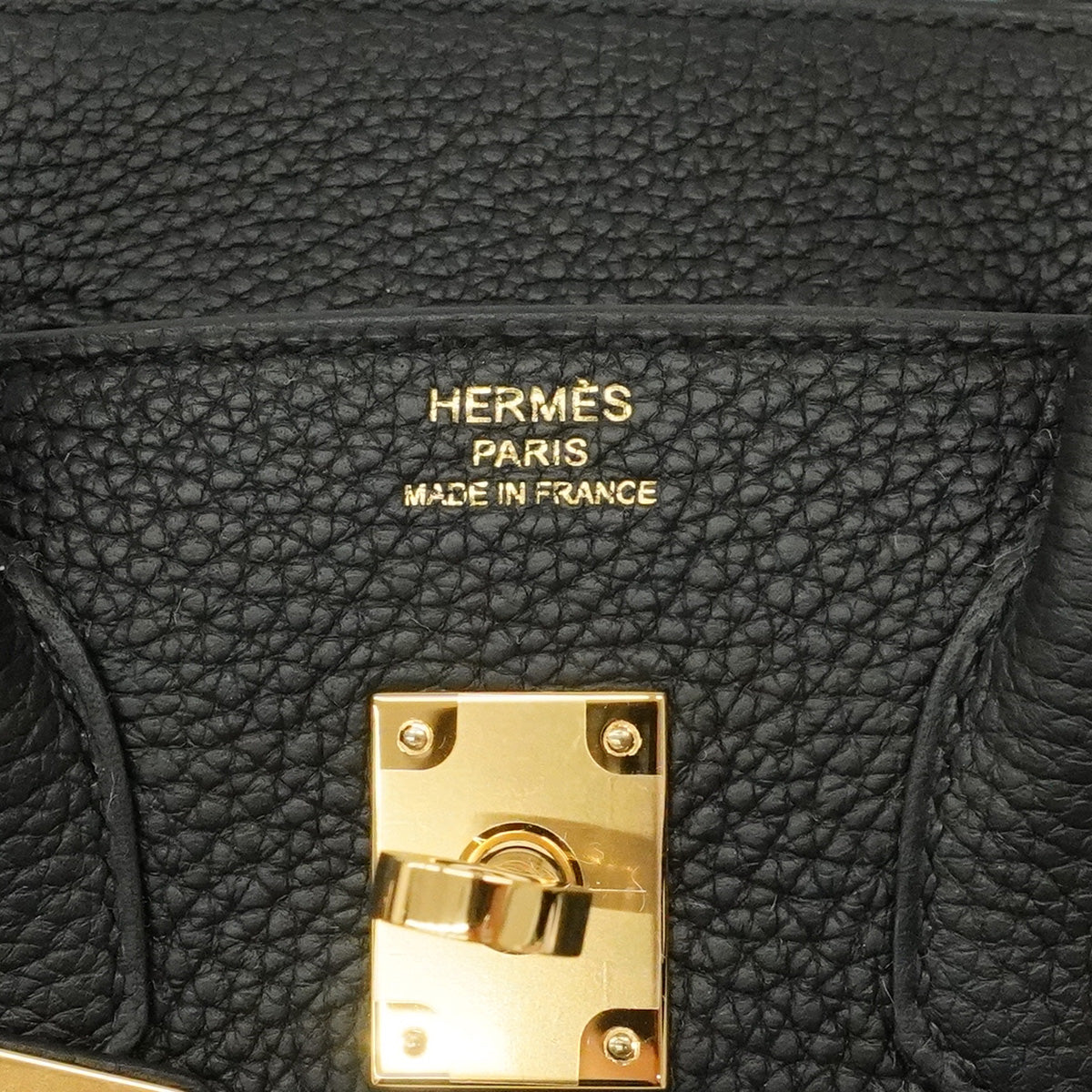 【6he5365-g】エルメス ハンドバッグ バーキン25 トゴ ブラック ゴールド金具 G刻印【中古】レディース