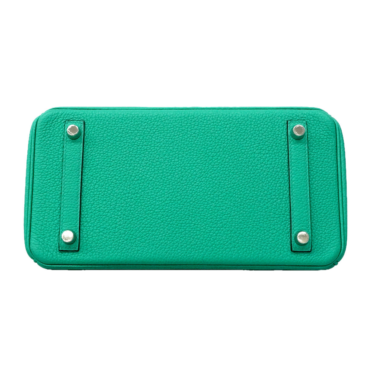 【6he5367-g】エルメス ハンドバッグ バーキン25 トゴ ヴェールヴェローヌ シルバー金具 G刻印【中古】レディース