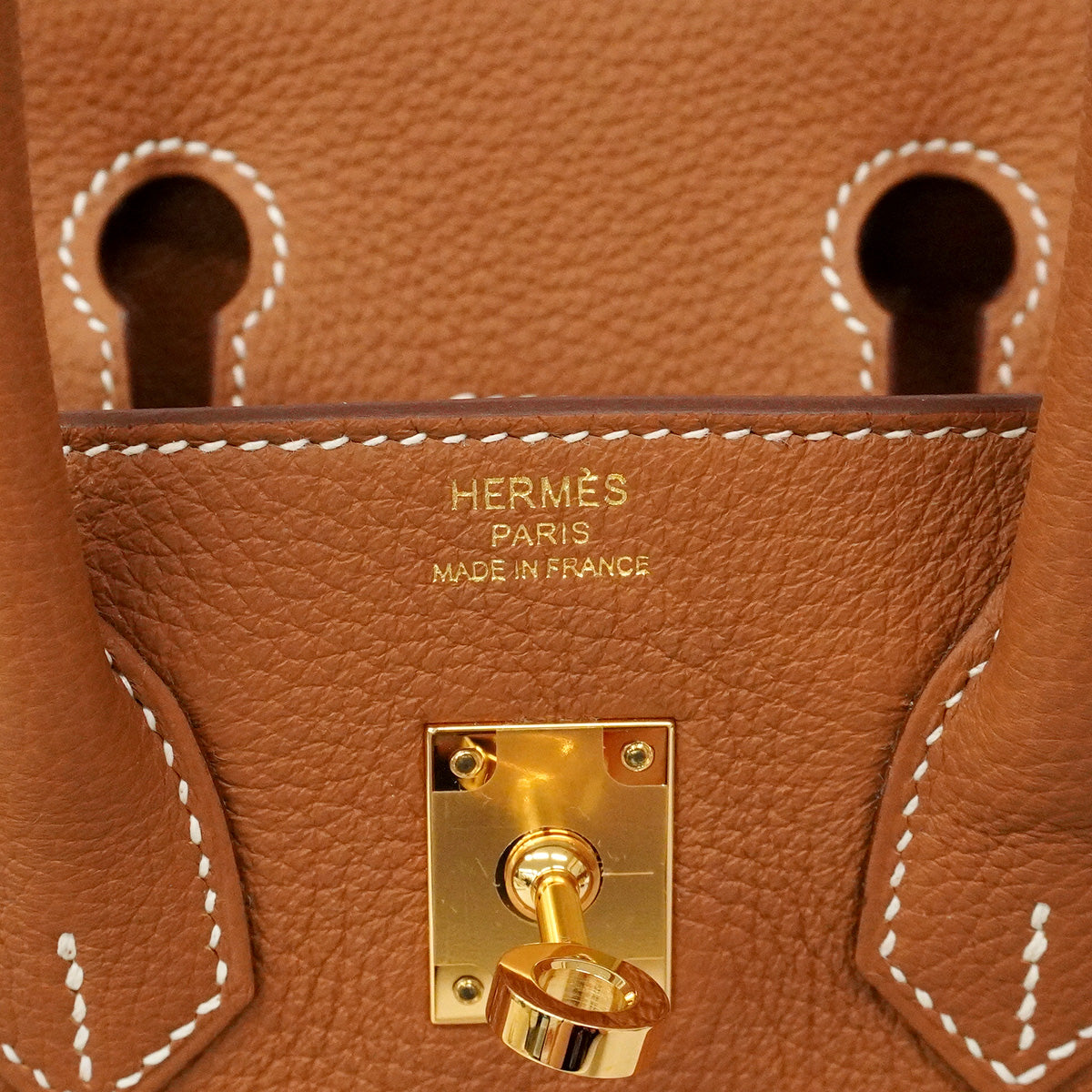 【6he5368-g】エルメス ハンドバッグ バーキン25 トゴ ゴールド ゴールド金具 G刻印【中古】レディース