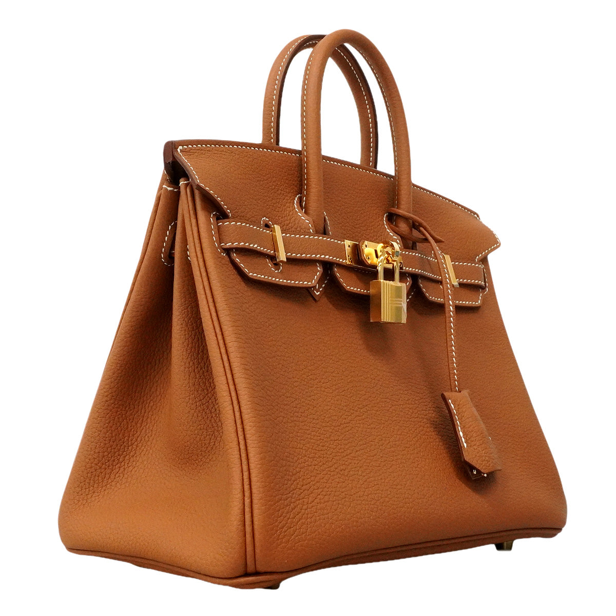 【6he5368-g】エルメス ハンドバッグ バーキン25 トゴ ゴールド ゴールド金具 G刻印【中古】レディース