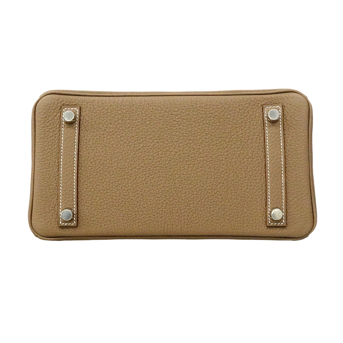 【6he5369-g】エルメス ハンドバッグ バーキン25 トゴ エトゥープ シルバー金具 W刻印【中古】レディース