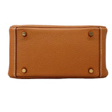 【6he5371】エルメス ハンドバッグ リンディミニ トリヨンクレマンス ゴールド ゴールド金具 G刻印 2wayバッグ【中古】レディース
