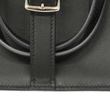 【6he5373】エルメス ハンドバッグ アルザンミニ スイフト ブラック シルバー金具 W刻印 2wayバッグ【中古】レディース