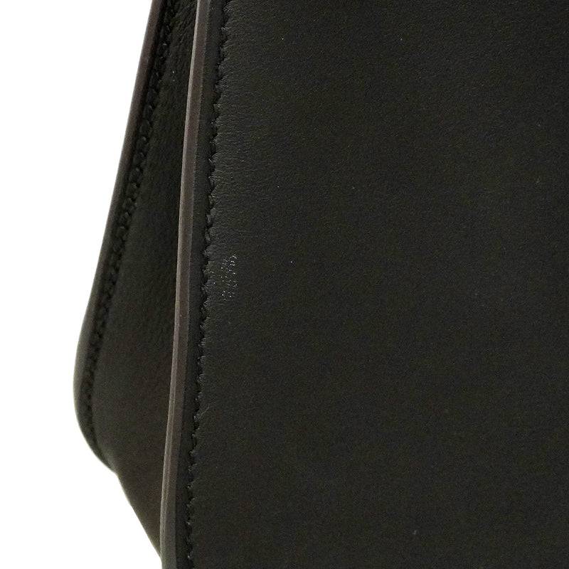 【6he5373】エルメス ハンドバッグ アルザンミニ スイフト ブラック シルバー金具 W刻印 2wayバッグ【中古】レディース