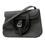 【6he5373】エルメス ハンドバッグ アルザンミニ スイフト ブラック シルバー金具 W刻印 2wayバッグ【中古】レディース