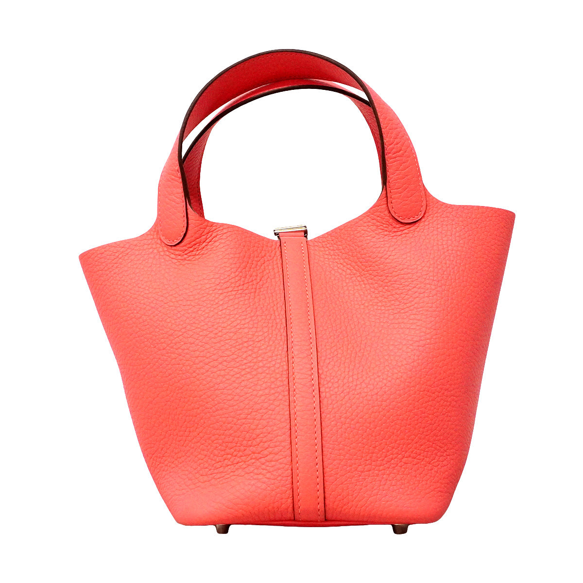 【6he5374】エルメス ハンドバッグ ピコタンロックPM トリヨンクレマンス ローズアザレ シルバー金具 K刻印【中古】レディース