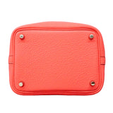 【6he5374】エルメス ハンドバッグ ピコタンロックPM トリヨンクレマンス ローズアザレ シルバー金具 K刻印【中古】レディース