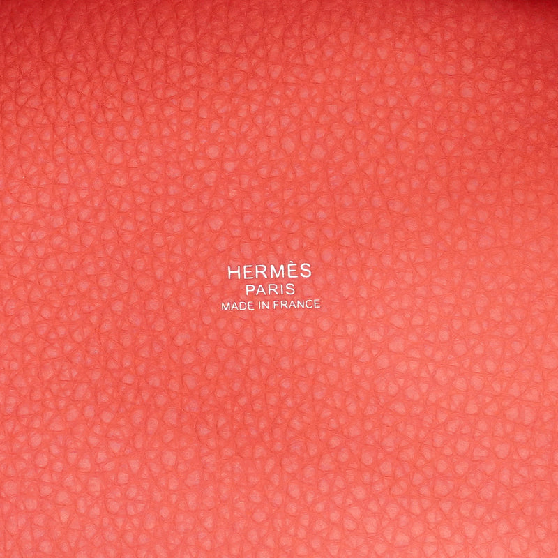 【6he5374】エルメス ハンドバッグ ピコタンロックPM トリヨンクレマンス ローズアザレ シルバー金具 K刻印【中古】レディース