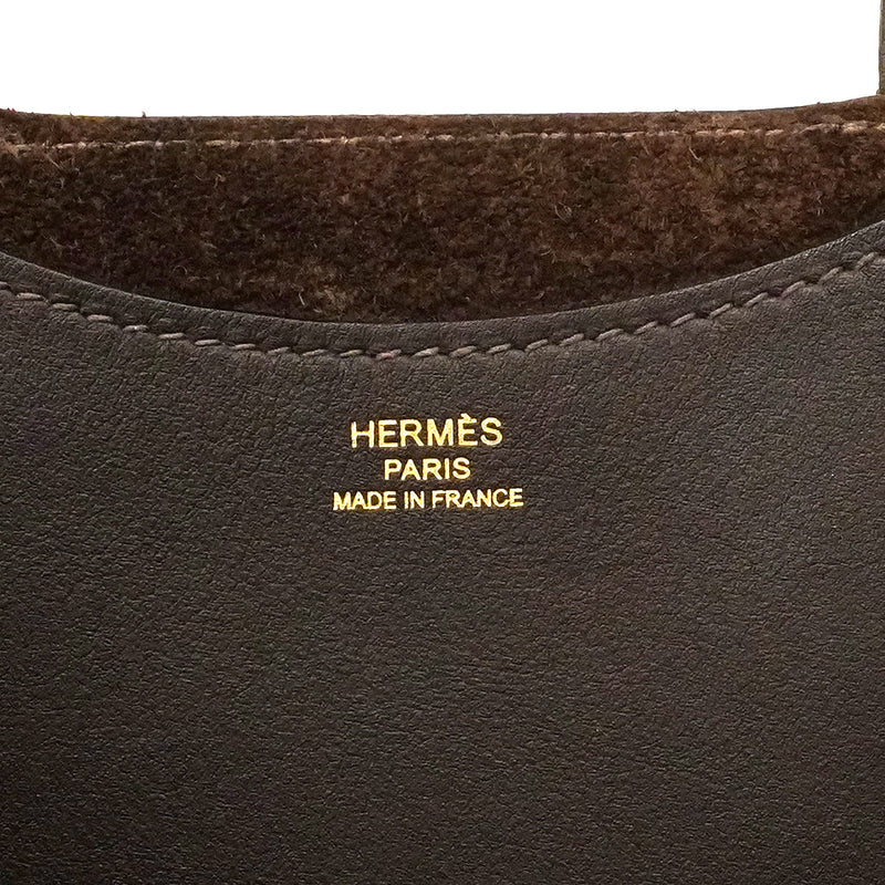 【6he5376】エルメス ハンドバッグ インザループ18 トリヨンクレマンス エベーヌ ゴールド金具 W刻印【中古】レディース