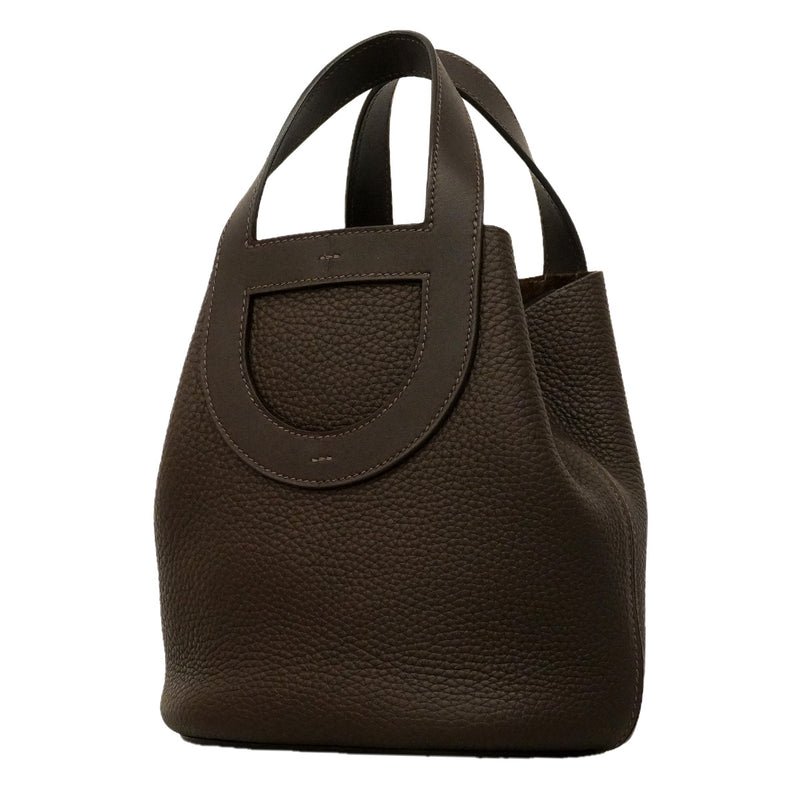 【6he5376】エルメス ハンドバッグ インザループ18 トリヨンクレマンス エベーヌ ゴールド金具 W刻印【中古】レディース