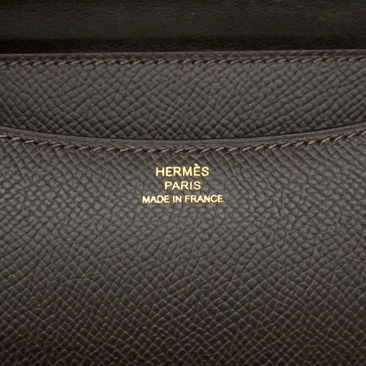 【6he5377】エルメス ショルダーバッグ コンスタンスミニ ヴォーエプソン ベブラン ゴールド金具 G刻印【中古】レディース