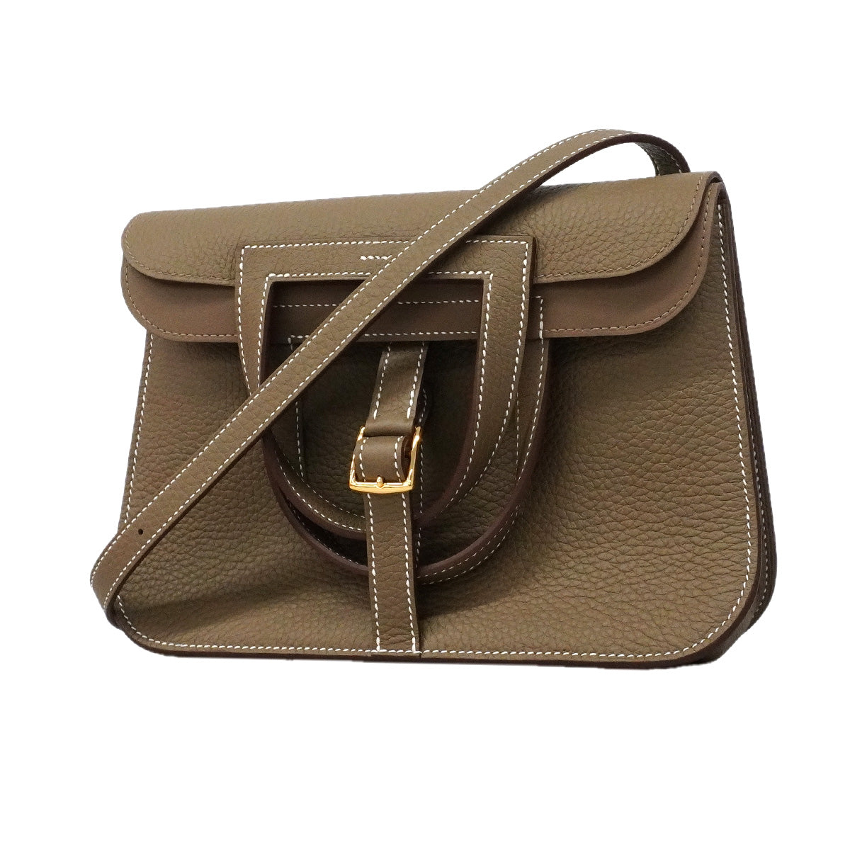 【6he5378】エルメス ハンドバッグ アルザン25 トリヨンクレマンス エトゥープ ゴールド金具 G刻印 2wayバッグ【中古】レディース