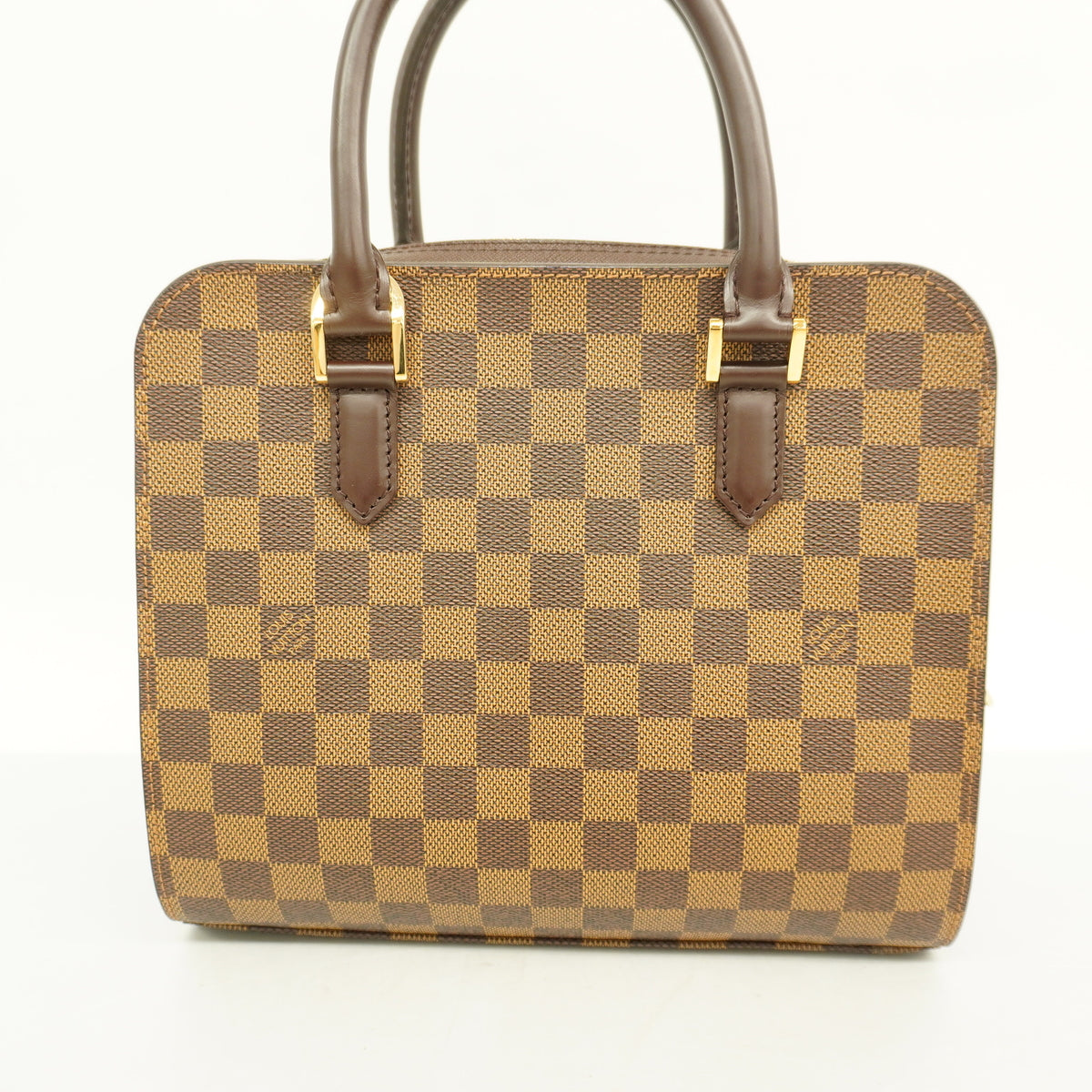 【6he5383】ルイヴィトン ハンドバッグ ダミエ トリアナ N51155 エベヌ【中古】レディース