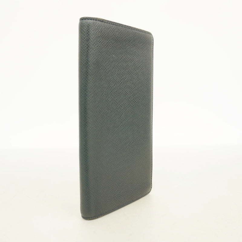 【6he5386】ルイヴィトン 長財布 タイガ ポルトフォイユ ブラザ M30502 ブルーマリーヌ【中古】メンズ