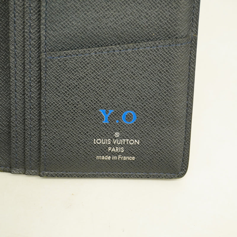 【6he5386】ルイヴィトン 長財布 タイガ ポルトフォイユ ブラザ M30502 ブルーマリーヌ【中古】メンズ