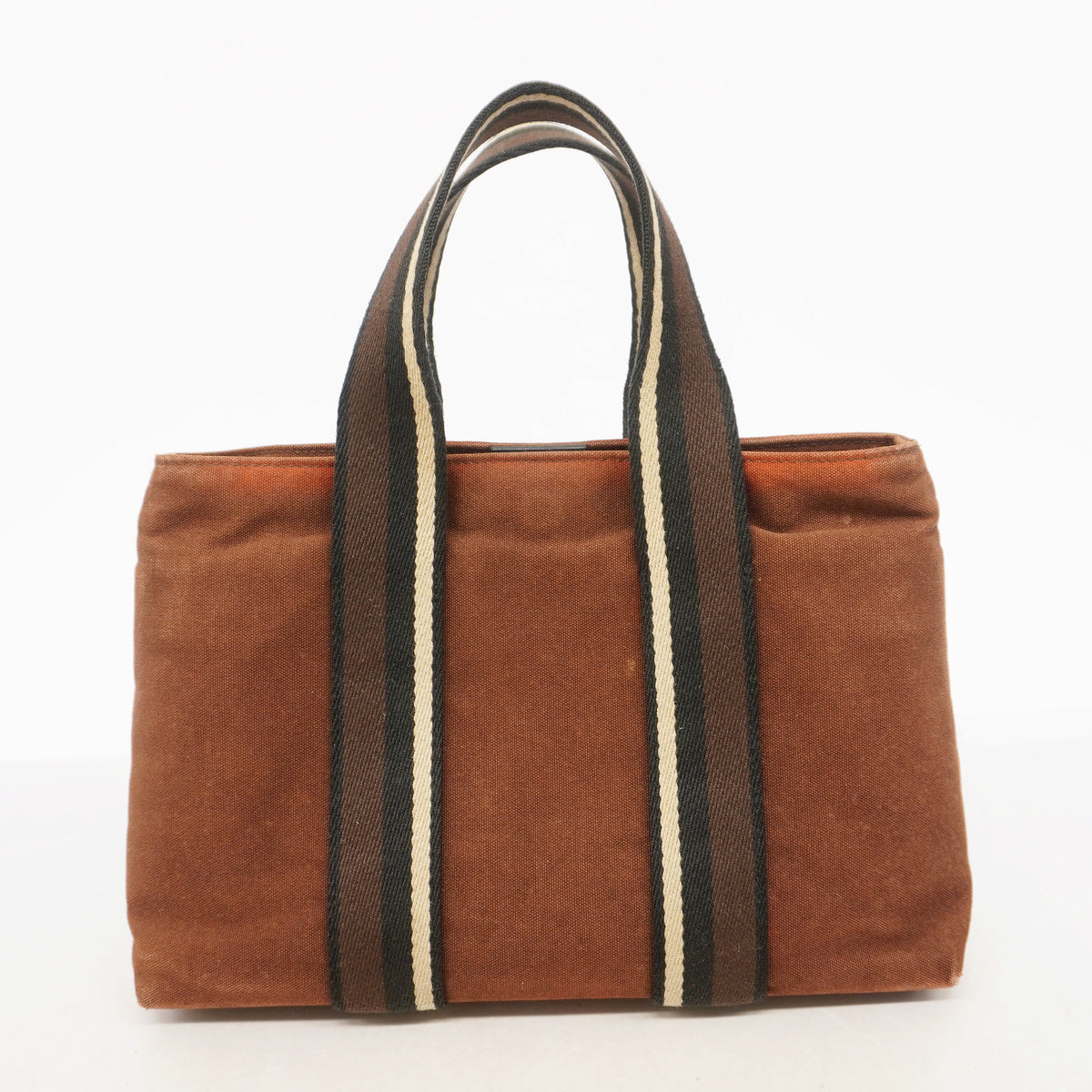 【6he5400】エルメス トートバッグ トロカホリゾンタルPM キャンバス ブラウン シルバー金具【中古】メンズ レディース ユニセックス