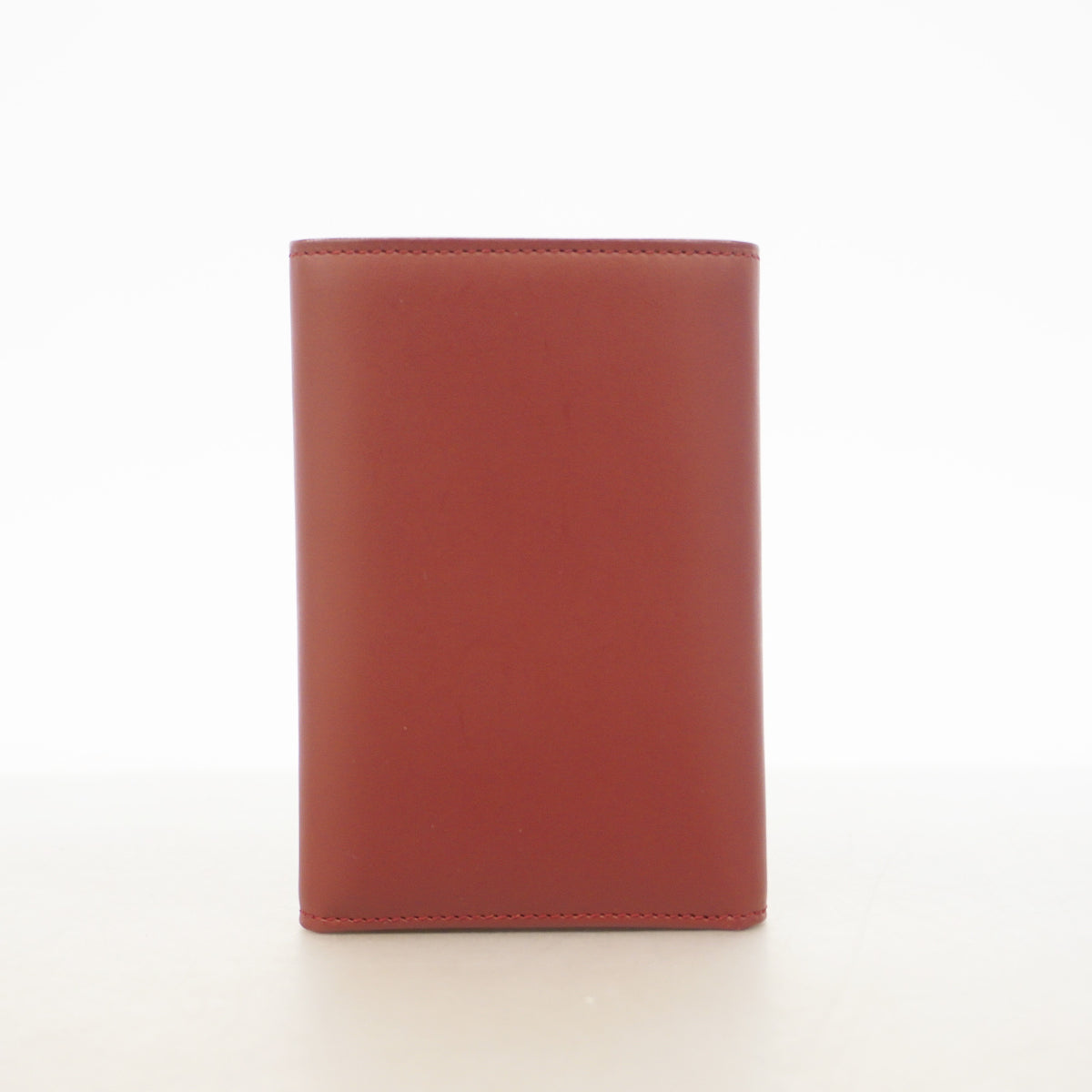 【6he5409】カルティエ 三つ折り財布 マスト レザー ボルドー ゴールド金具【中古】レディース