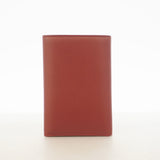 【6he5409】カルティエ 三つ折り財布 マスト レザー ボルドー ゴールド金具【中古】レディース