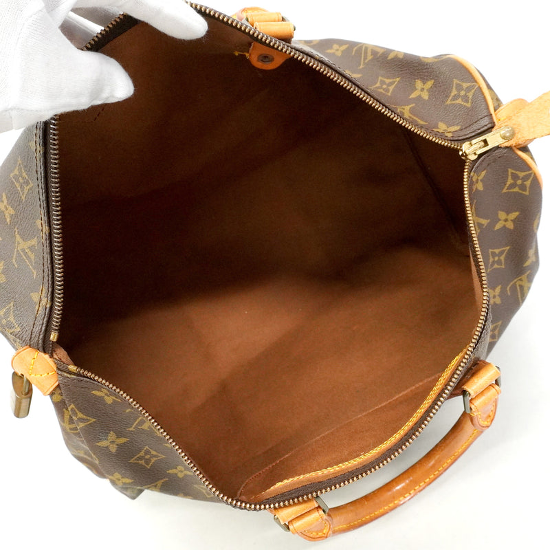 【6he5411】ルイヴィトン ハンドバッグ モノグラム スピーディ40 M41106 ブラウン【中古】レディース