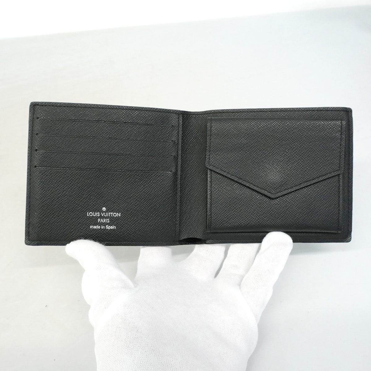 【6he5415】ルイヴィトン 財布 モノグラム・エクリプス ポルトフォイユマルコNM M62545 ブラック【中古】メンズ