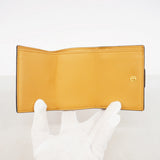 【6he5429】フェンディ 三つ折り財布 レザー ブラウン ゴールド金具【中古】レディース