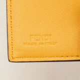 【6he5429】フェンディ 三つ折り財布 レザー ブラウン ゴールド金具【中古】レディース