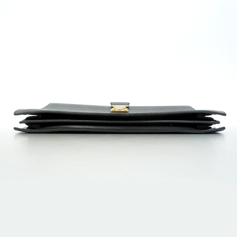 【6he5435】ルイヴィトン ビジネスバッグ エピ セルヴィエットフェルモワール M54352 ノワール【中古】メンズ