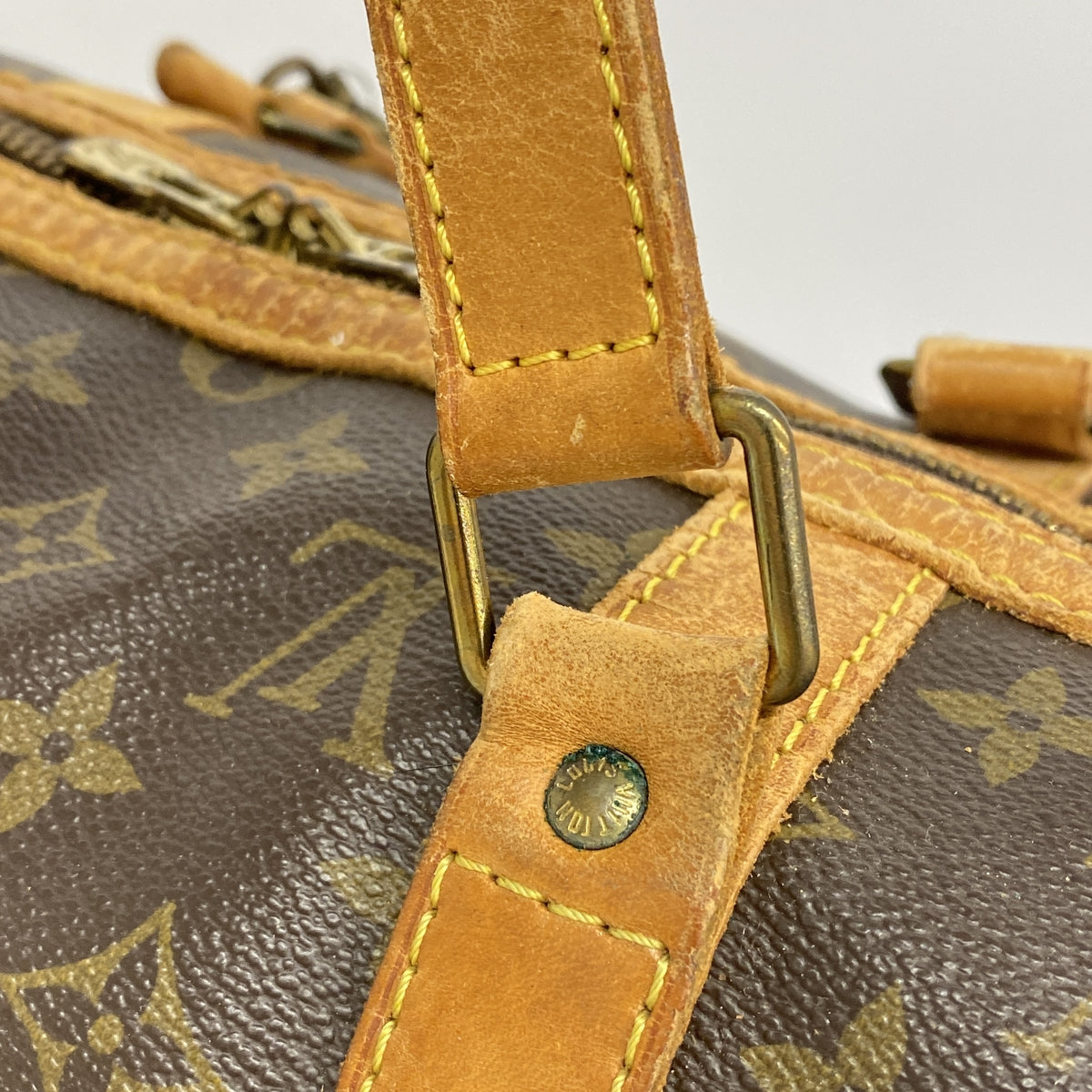 【6he5441】ルイヴィトン ボストンバッグ モノグラム サックスプール45 M41624 ブラウン【中古】メンズ レディース ユニセックス