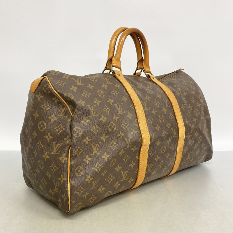 【6he5442】ルイヴィトン ボストンバッグ モノグラム キーポル50 M41426 ブラウン【中古】メンズ レディース ユニセックス