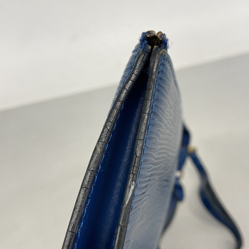 【6he5449】ルイヴィトン ポーチ エピ ポシェットアクセソワール M52945 トレドブルー【中古】レディース