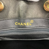 【6he5471】シャネル チェーントート マドモアゼル ラムスキン ブラック ゴールド金具【中古】レディース