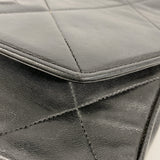 【6he5480】シャネル ショルダーバッグ マトラッセ チェーンショルダー ラムスキン ブラック ゴールド金具【中古】レディース