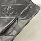 【6he5480】シャネル ショルダーバッグ マトラッセ チェーンショルダー ラムスキン ブラック ゴールド金具【中古】レディース
